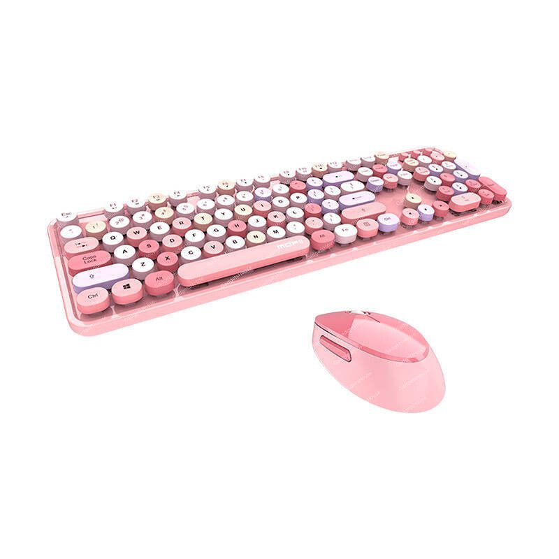 MOFII Wireless Keyboard + Mouse set Sweet 2.4G (pink) – Gadgets House